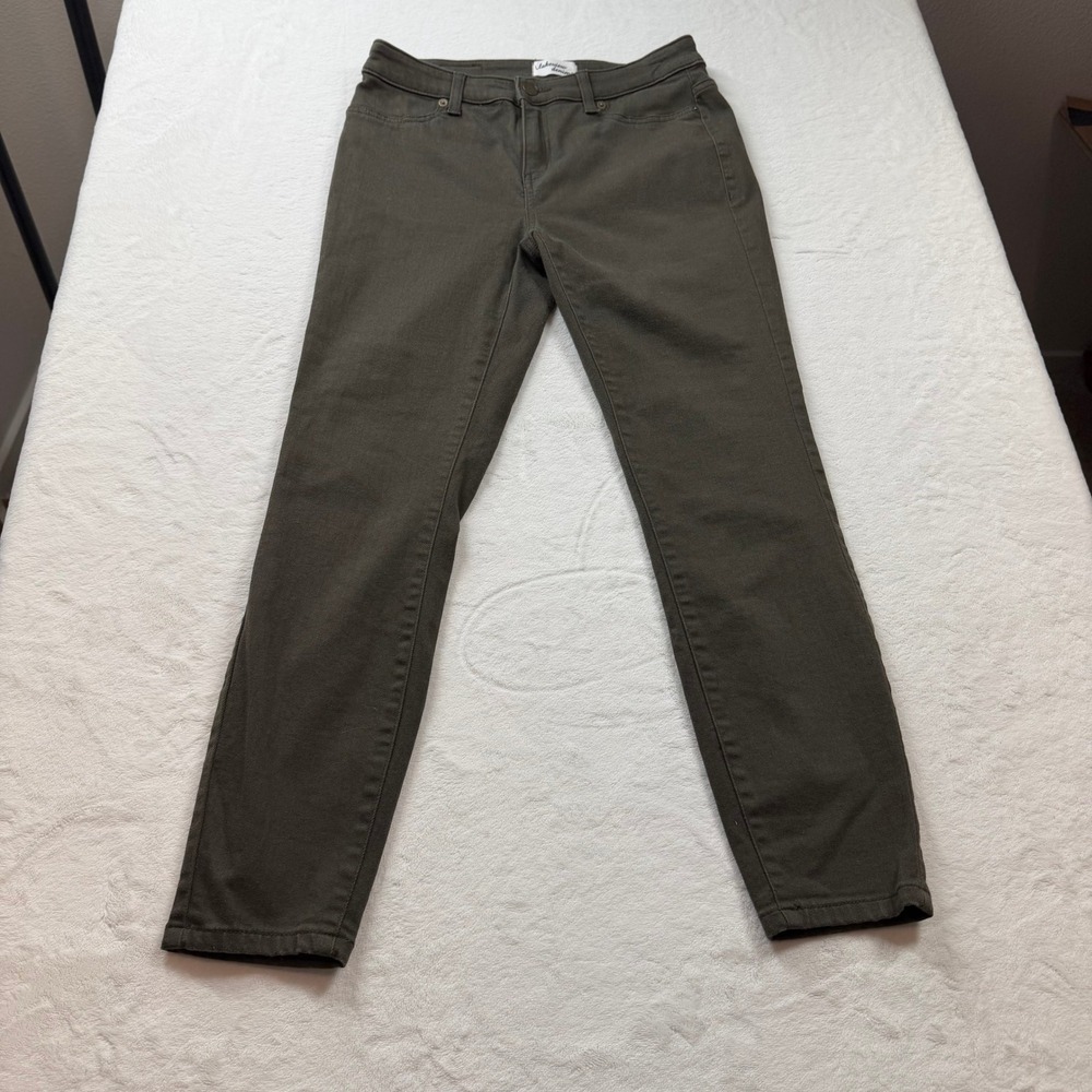 Lakeview Denim Skinny Jeans Womens 28 Moss Green Good 197102 Mid‎ Rise Tapered